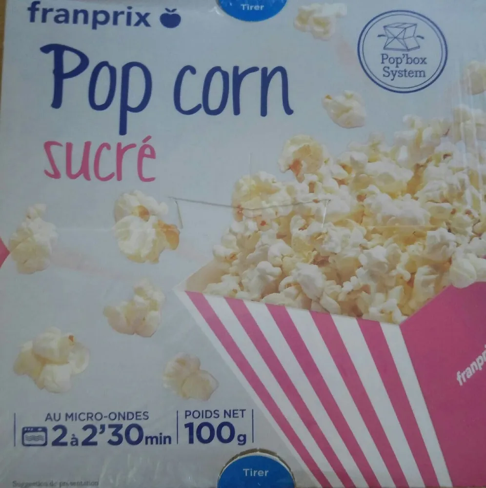 Pop corn sucré 100g
