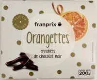 Orangettes enrobées de chocolat noir