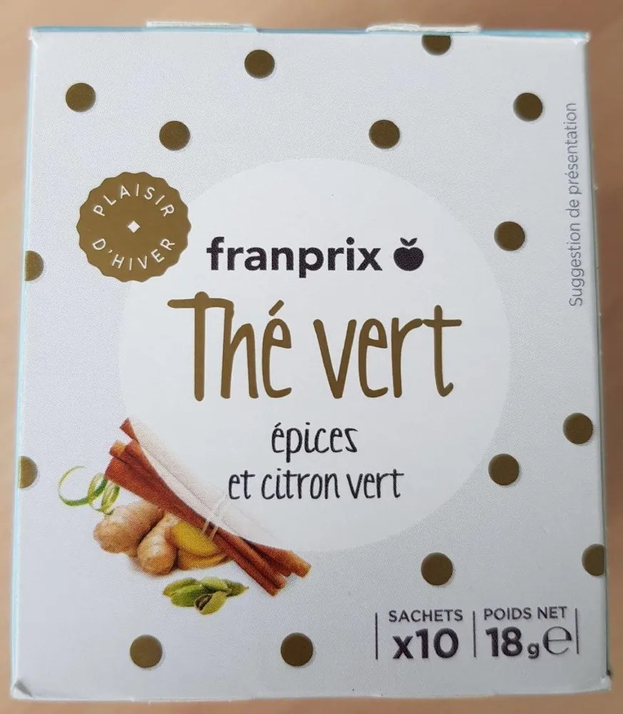Thé vert épices et citron vert