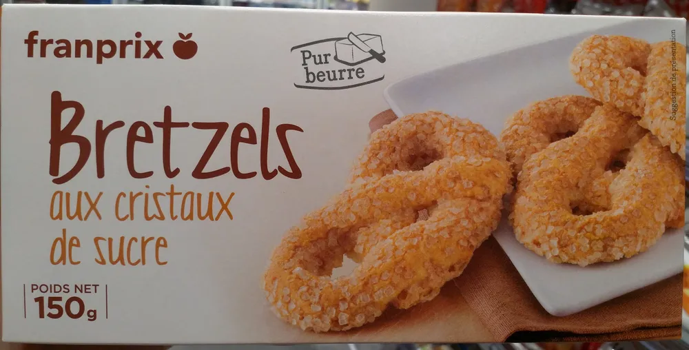 Bretzels aux cristaux de sucre