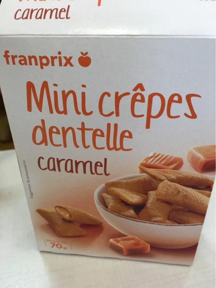 Mini crêpes dentelle caramel