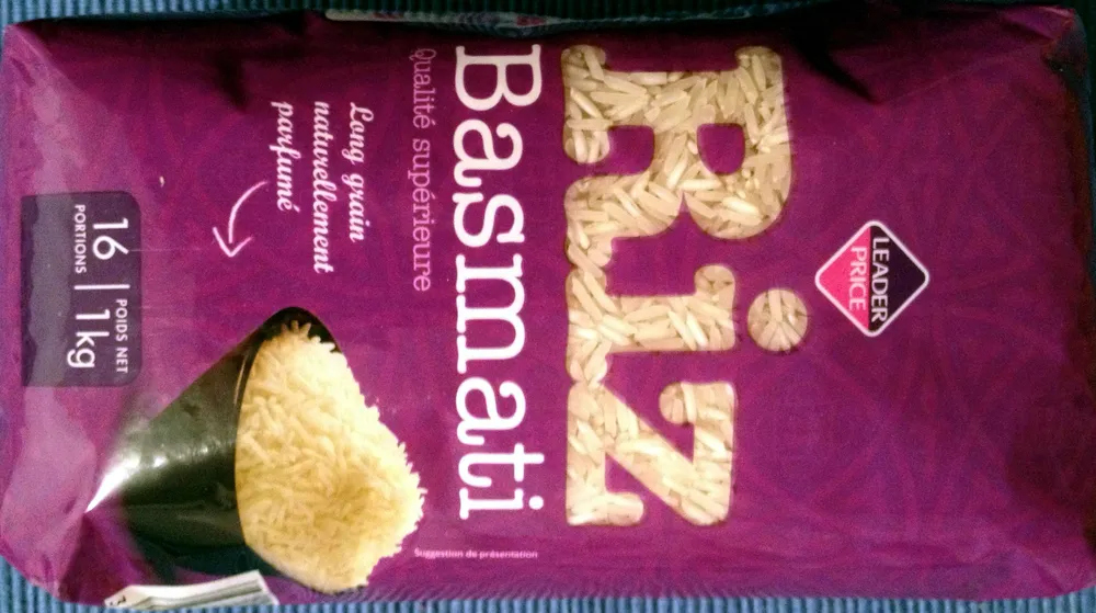Riz Basmati qualité supérieure