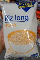 Riz long étuvé