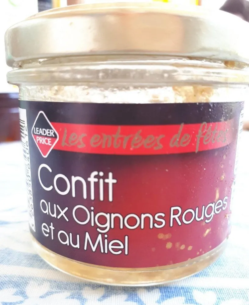 Confit aux Oignons Rouges et au Miel