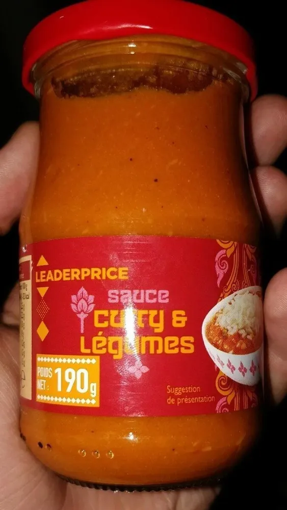 Sauce curry légumes
