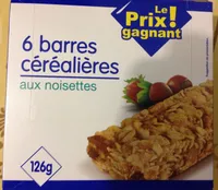 Barres céréalières aux noisettes