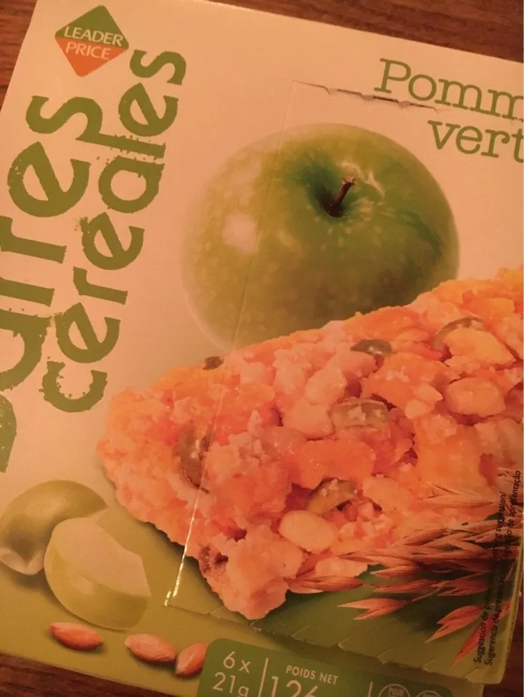 Barre Céréales Pomme Verte