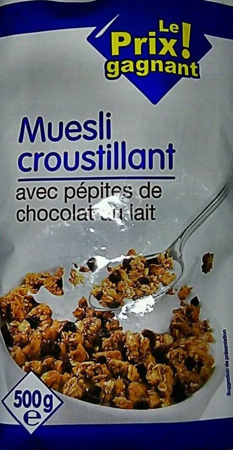 Muesli Croustillant aux Éclats de Chocolat au Lait
