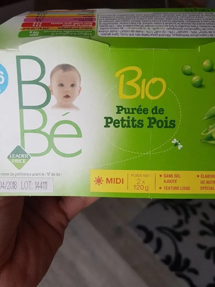 Purée de petits pois