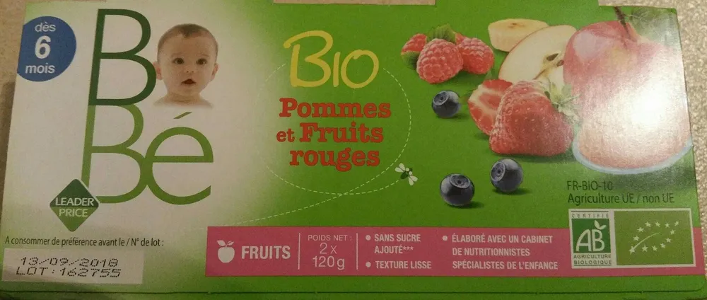 Compote Allégée Pomme Fraise