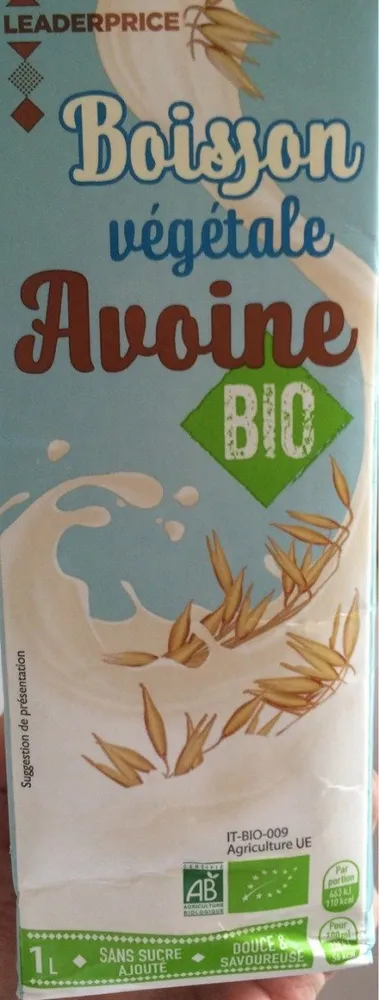 Boisson vegetal avoine