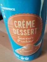 Crème dessert saveur praliné