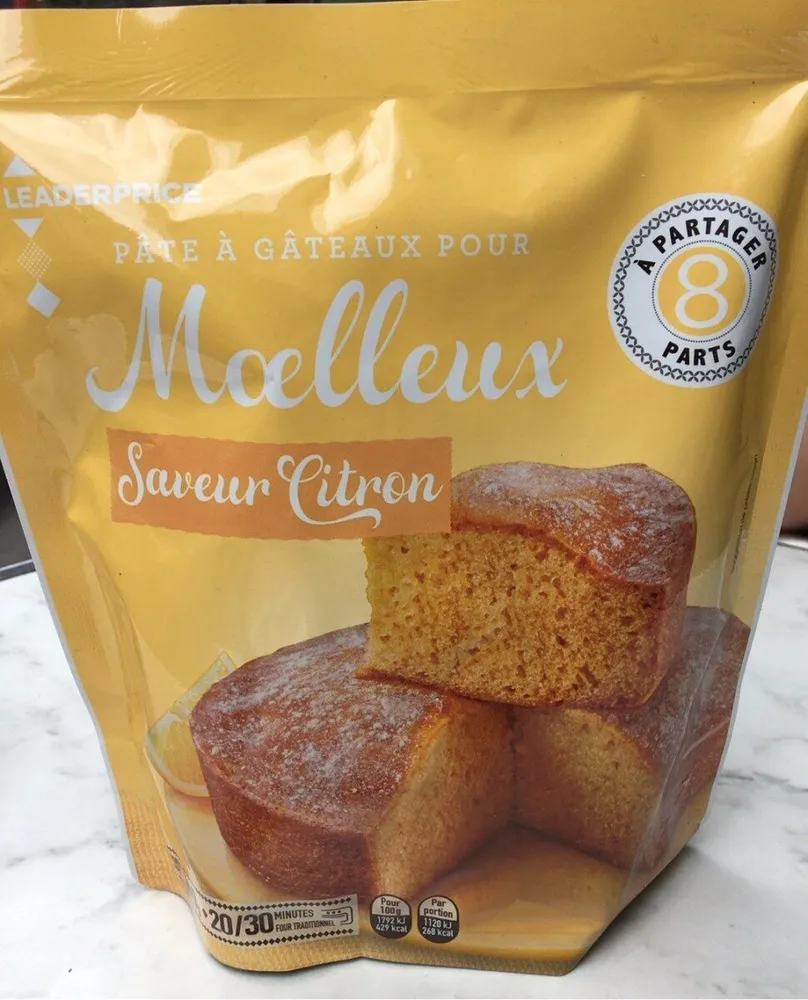 Moelleux saveur citron