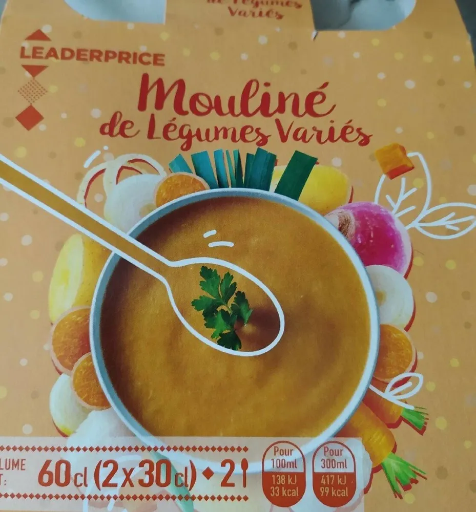 Mouliné de légumes variés