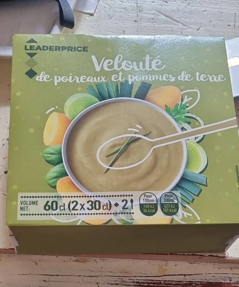 Soupe velouté poireaux pommes de terre