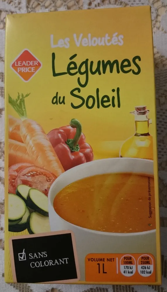 Les veloutés Légumes du Soleil