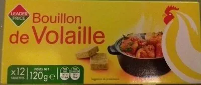 Bouillon de volaille (12 tablettes) - 120 g - Leader Price