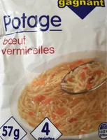 Potage boeuf vermicelle