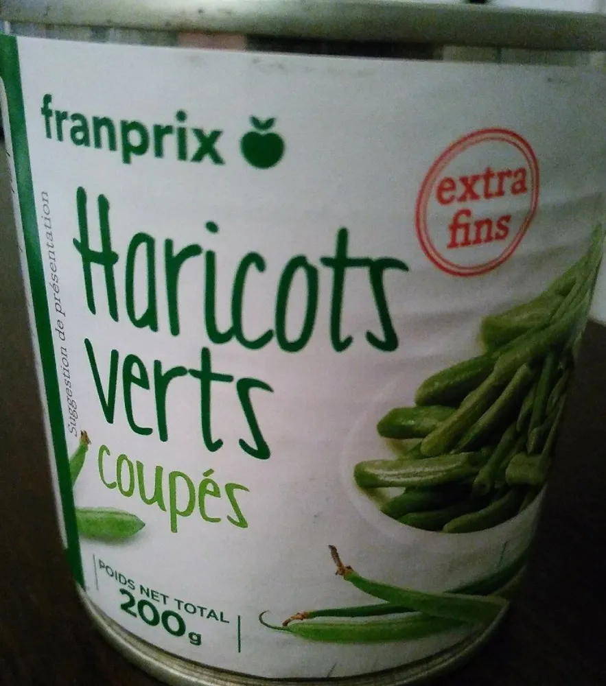 Haricots verts coupés