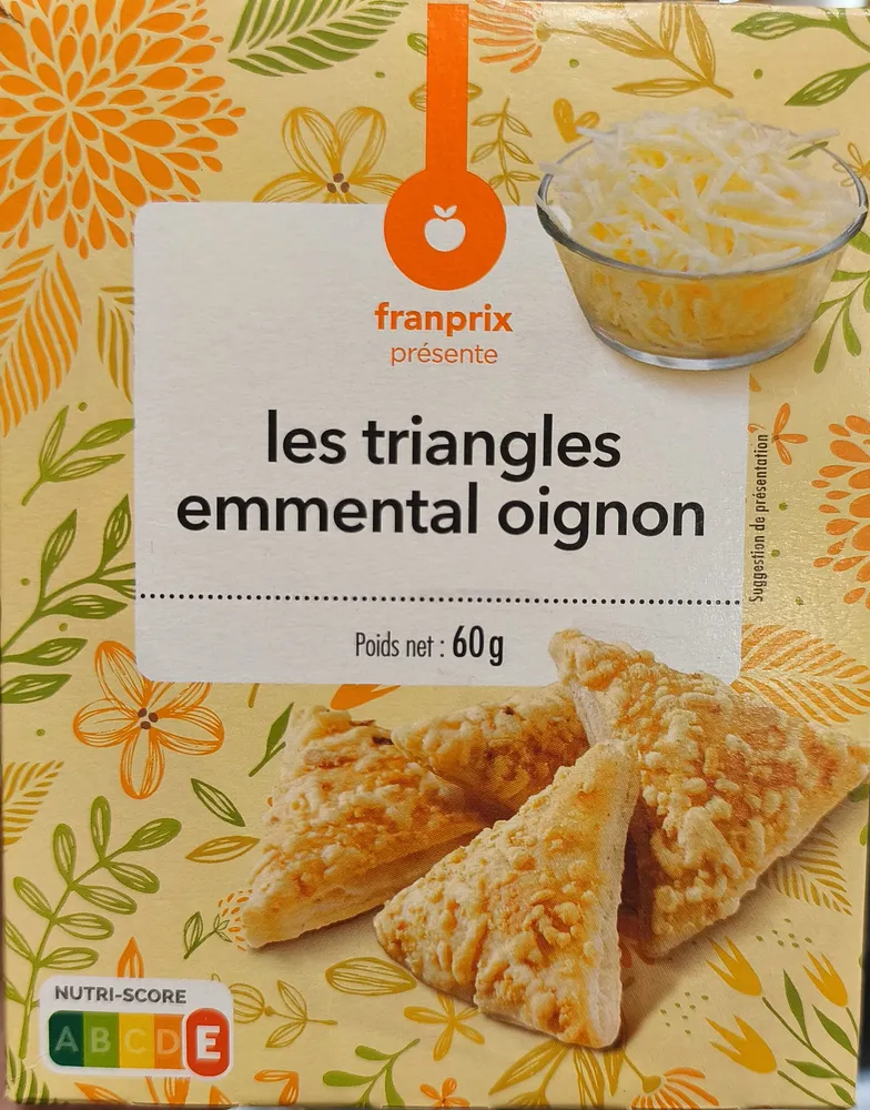 Triangles emmental - oignon