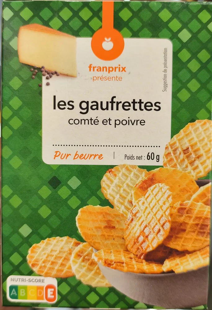 Gaufrettes Comté poivre
