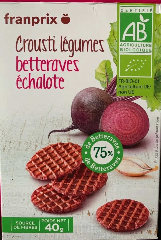 Crousti légumes betteraves échalote