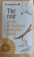 Thé noir pétales de tournesol aromatisé vanille