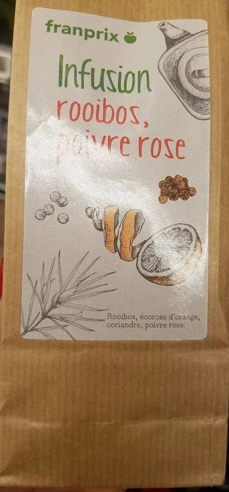 Infusion rooibos, poivre rose
