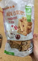 Mini crackers cranberries coco bio