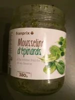 Mousseline d'épinards