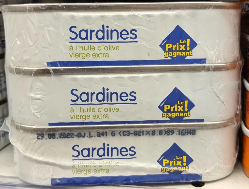 Sardines à l'huile d'olive vierge extra