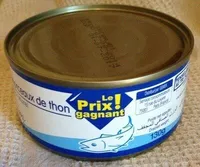 Morceaux de thon au naturel
