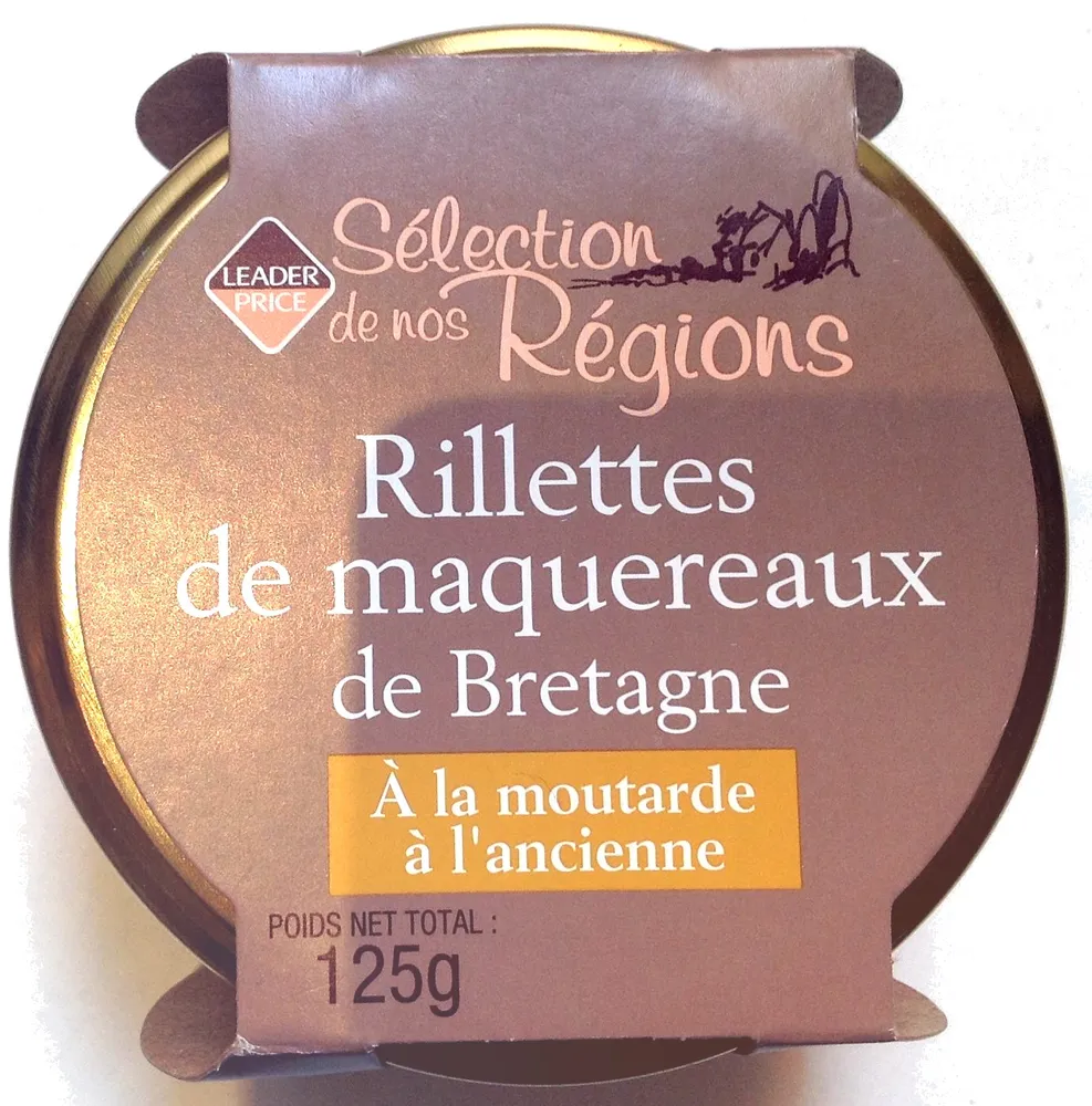 Rillettes de maquereaux de Bretagne, à la moutarde à l'ancienne