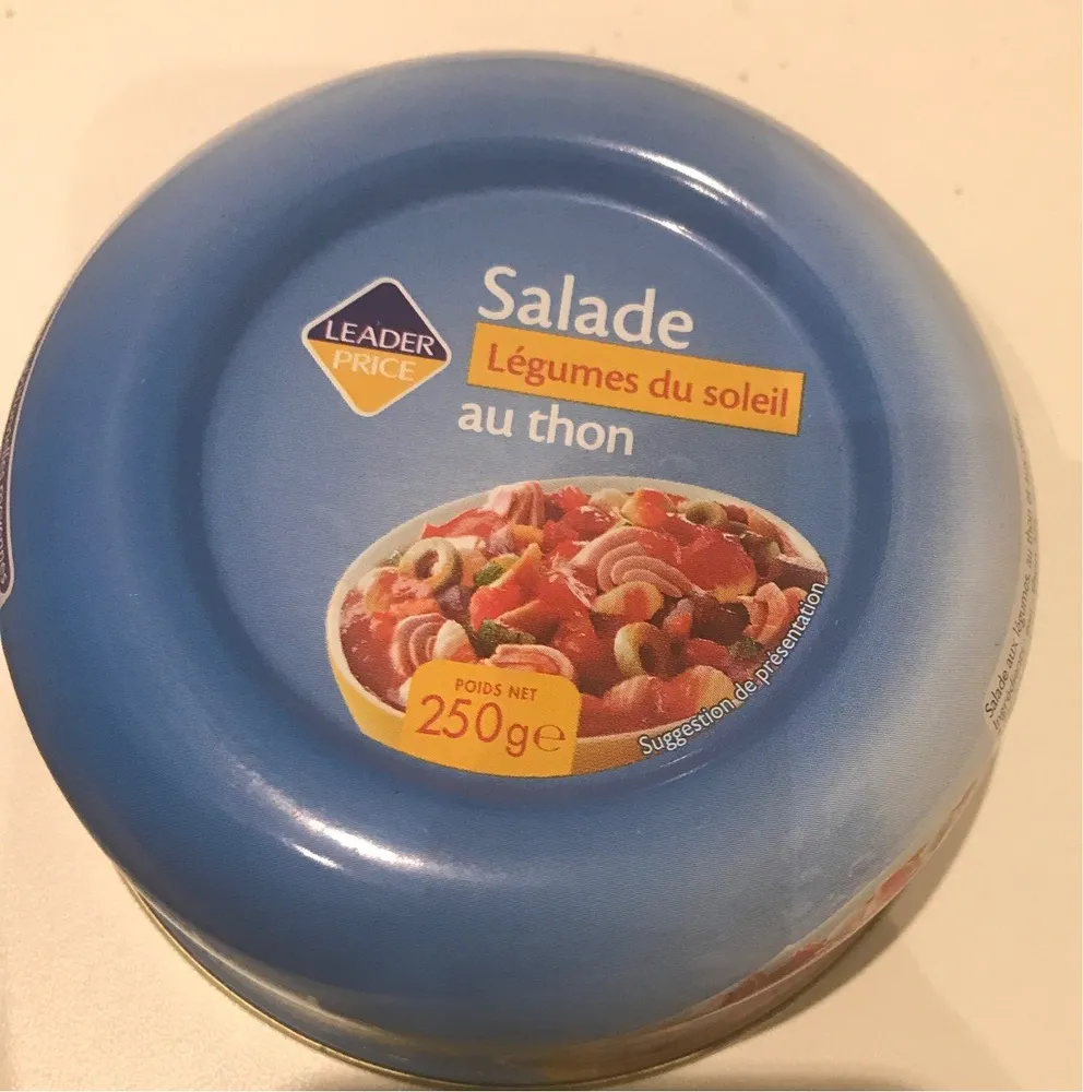 Salade au thon, légumes du soleil