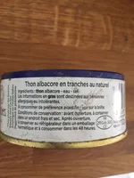 Franprix thon albacore nature tranché