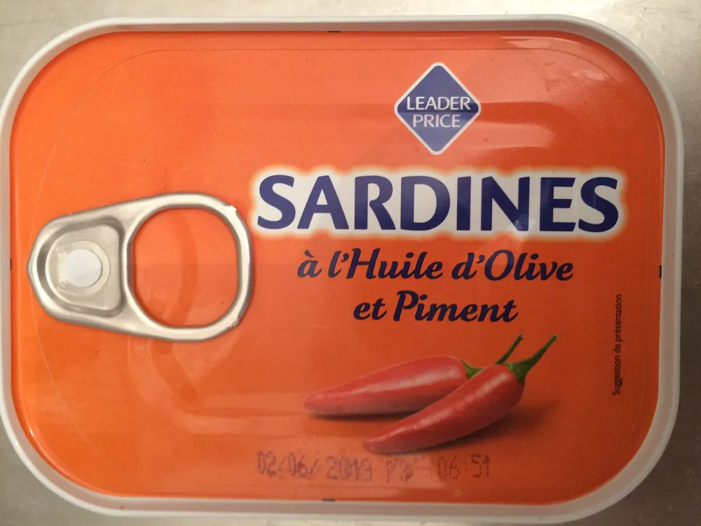 Sardines a l'huile d'Olive et Piment