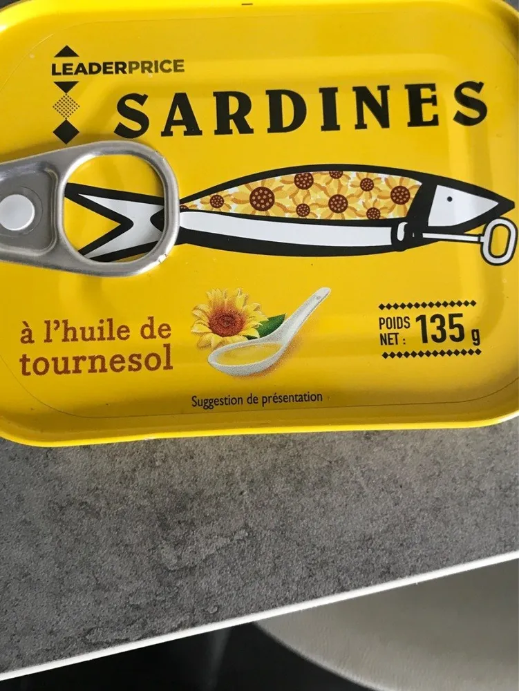 Sardine à l'huile de tournesol