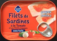 Filets de sardines à la tomate et ses petits légumes