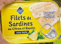 Filets de sardines au Citron et Basilic