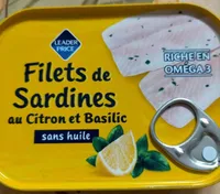 Filets de Sardines au citron et Basilic