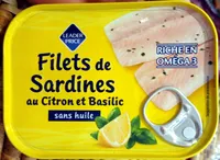 Filets de Sardines au Citron et Basilic sans huile