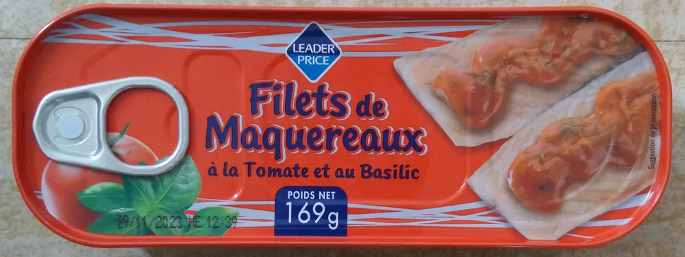 Filets de Maquereaux à la Tomate et au Basilic
