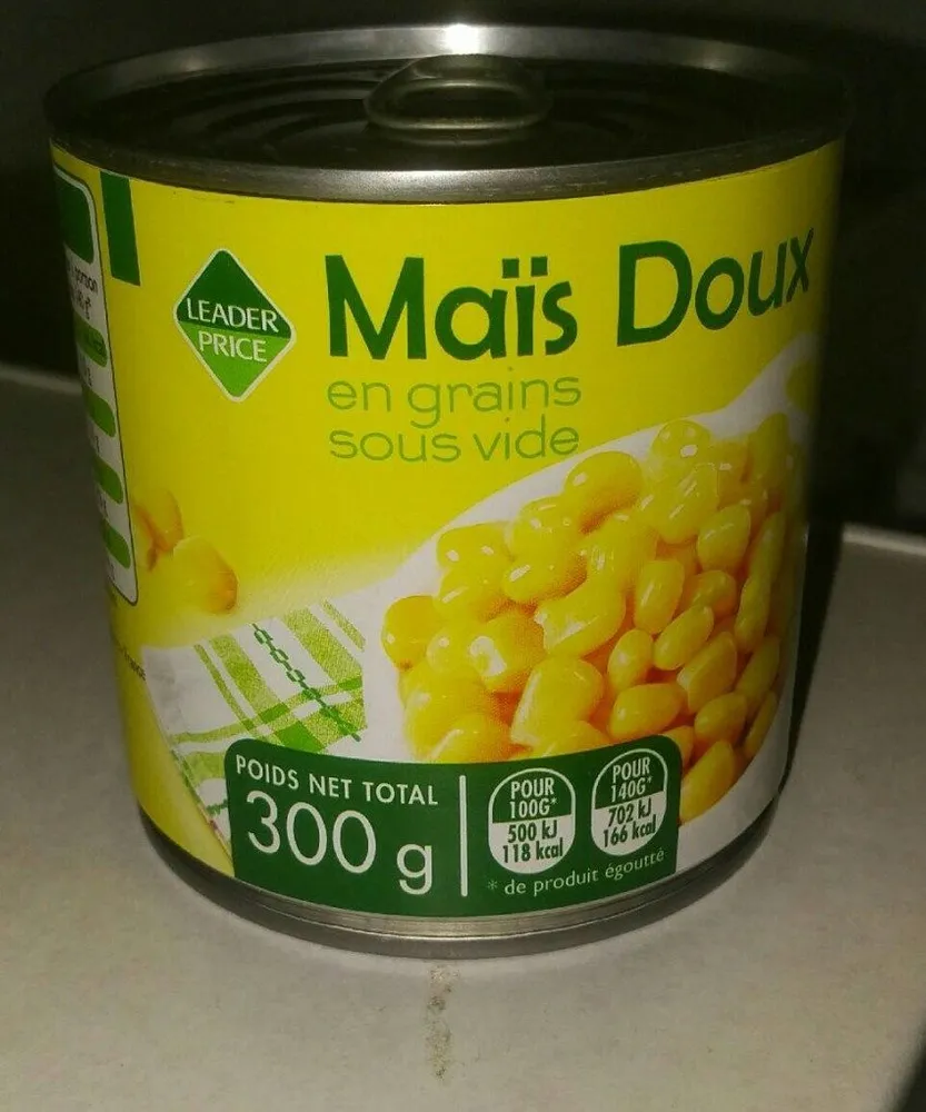 Maïs Doux en Grains