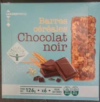 Barre céréales chocolat noir