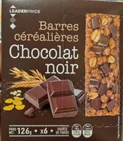 Barres Céréalières chocolat noir