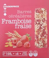 Barres céréalières Framboise fraise