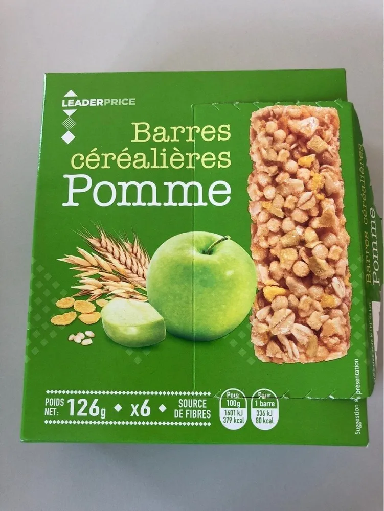 Barre cerealieres Pomme