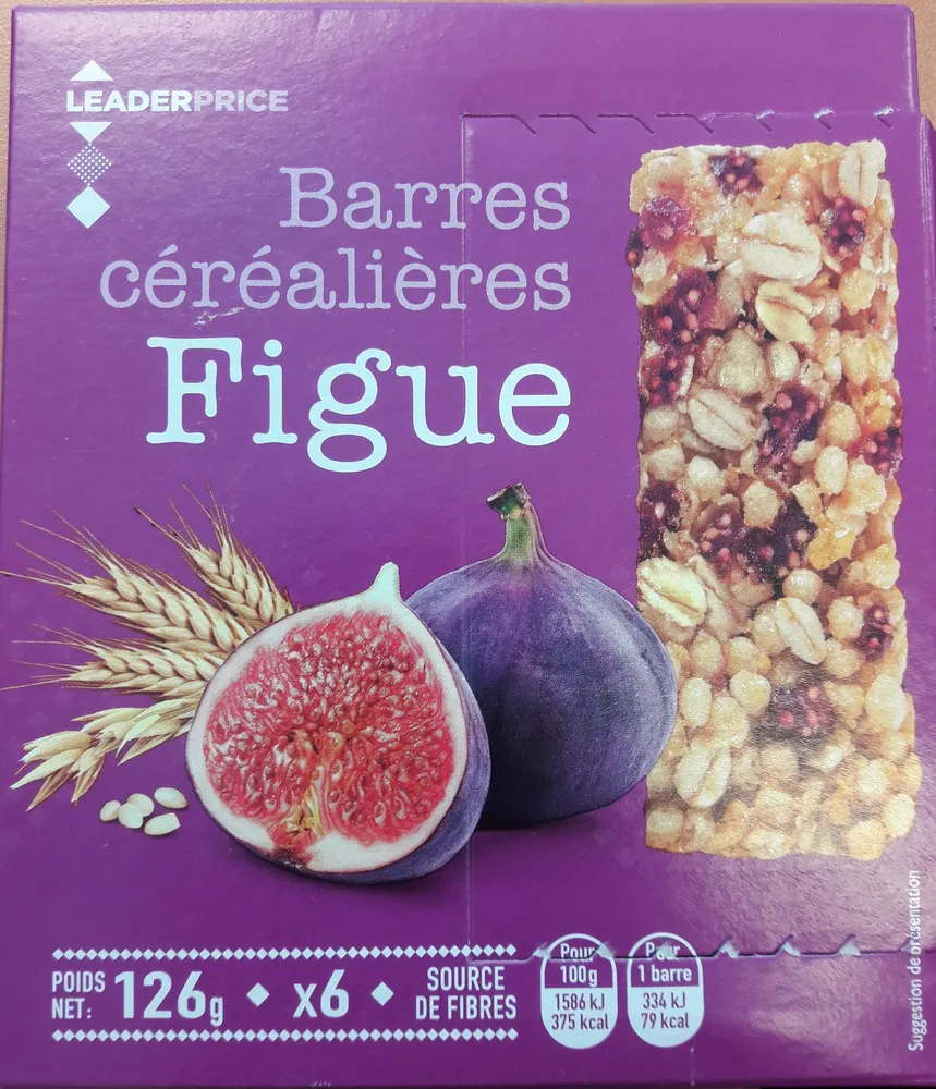 Barres céréalières figues