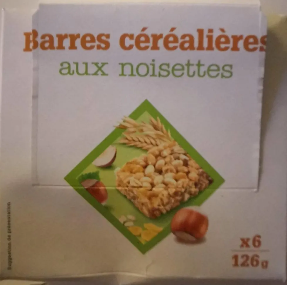 Barres Céréalières aux Noisettes
