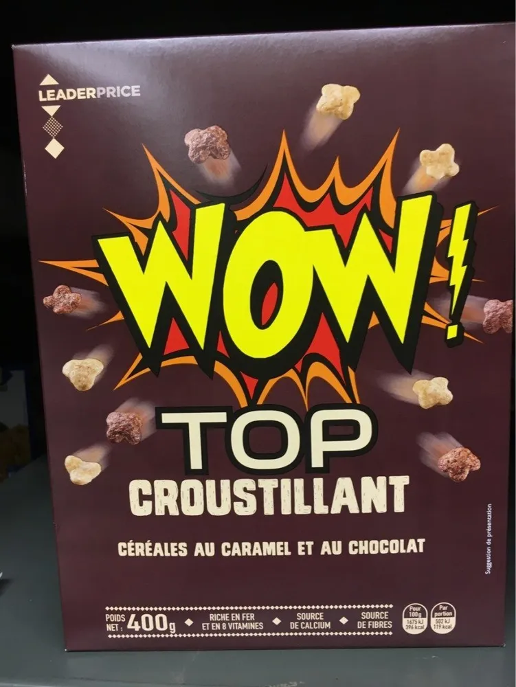 Cereales au caramel et au chocolat